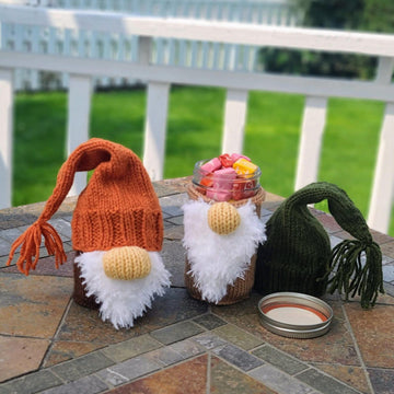 Gnome Mason Jar Covers