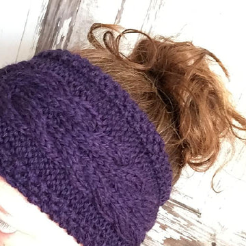 Corn Rows Cable Headband