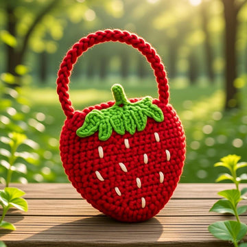 Strawberry Bag Pdf Pattern + Video Tutorial