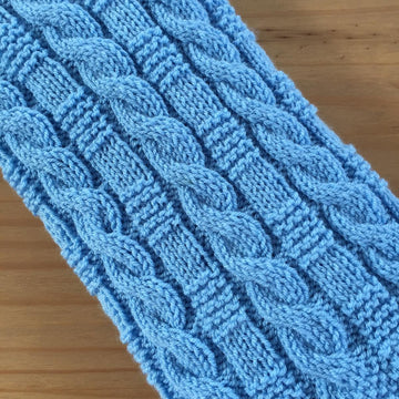 Cable & Garter Stitch Baby Blanket