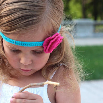 Summer Girl - crocheted headband