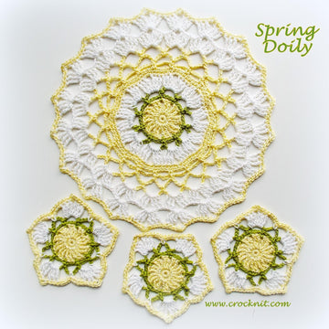 SPRING Doily and Coaster