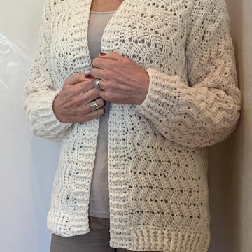 Wonderful Winter White Cardigan
