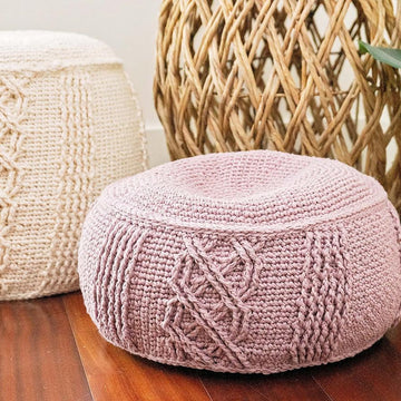 Cable Pouf Home Decor