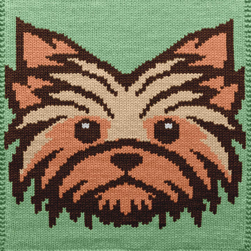 Yorkshire Terrier Face Knitting Chart