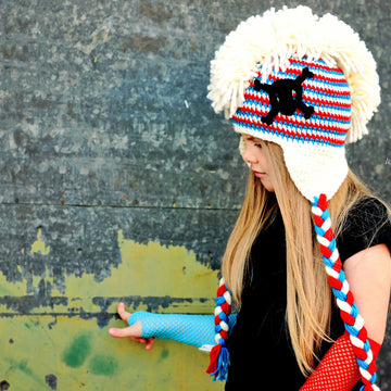Skull and Crossbones Retro Punk Hat