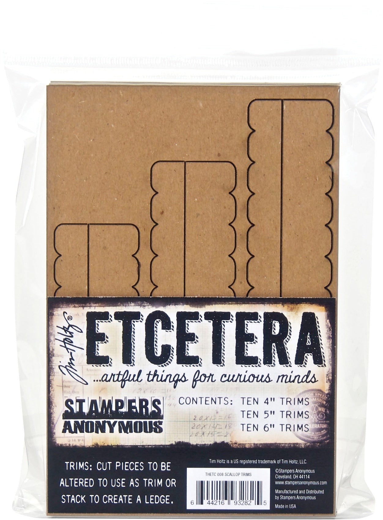 Stampers Anonymous Tim Holtz Etcetera Scallop Trims - 571495