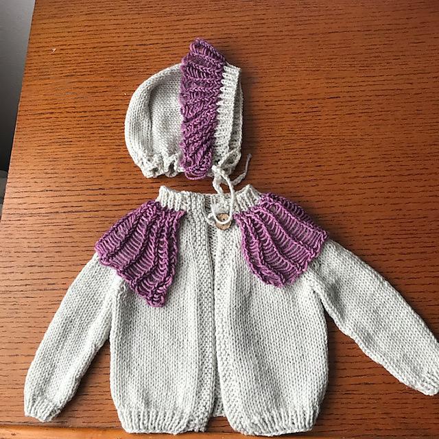 Baby G Cardigan and Bonnet