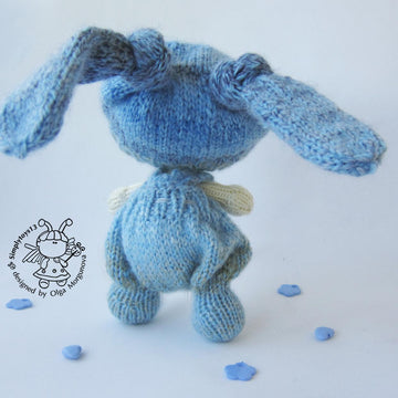 Pebble doll blue Bunny