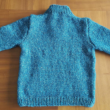 Paxton - kids buttoned neck sweater with pocket