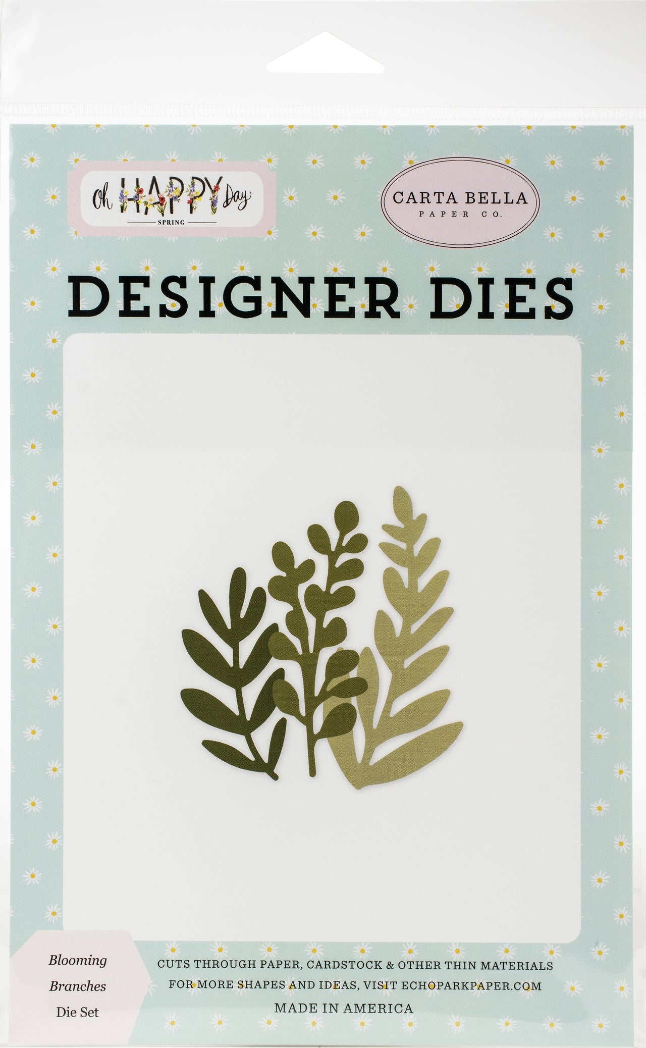 Echo Park Paper Carte Bella Dies - Blooming Branches, Oh Happy Day Spring