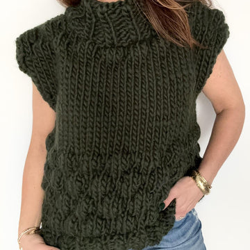 Mock Neck Bubble Vest