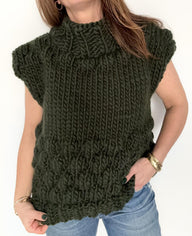 Mock Neck Bubble Vest