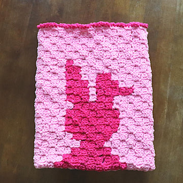 C2C Crochet Bunny Baby Blanket