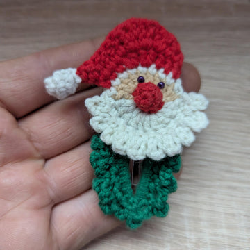 Santa Christmas Hair Clip English-US