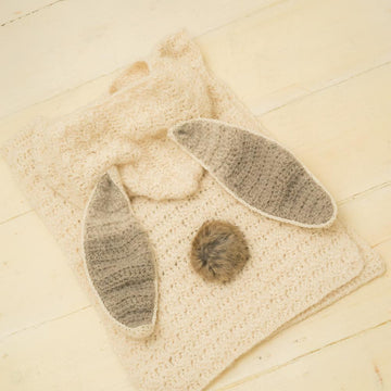 Maura hooded poncho