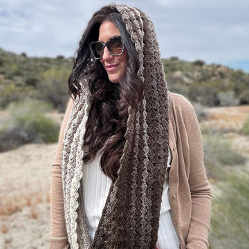 Sweet Stripes Hooded Scarf