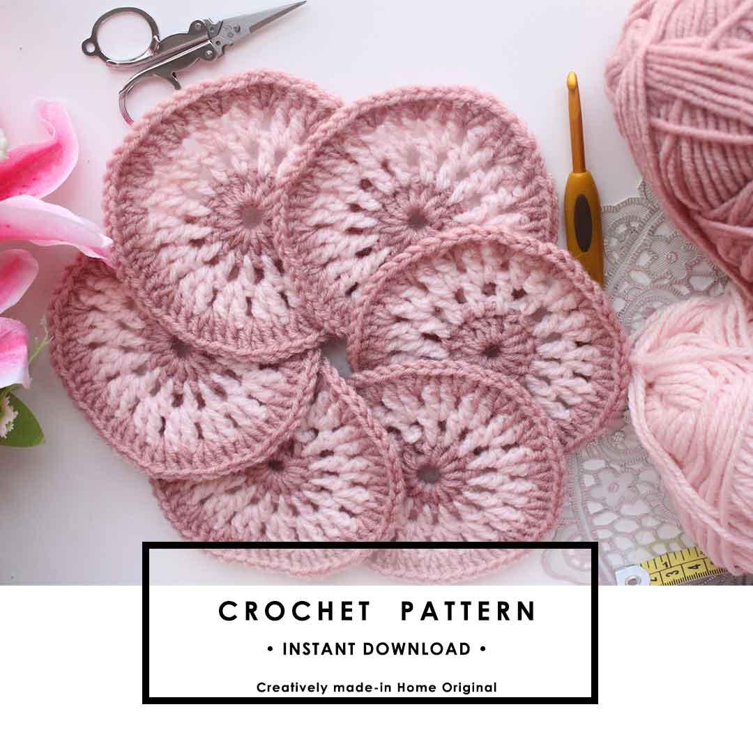Easy and beautiful crochet coaster pattern