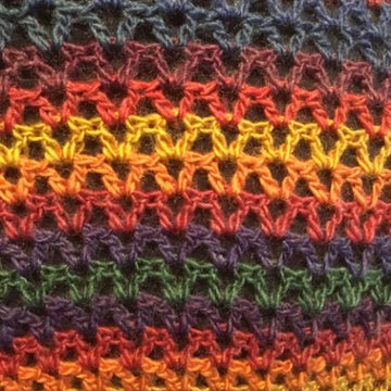 Easy Peasy V-Stitch Ruana Shawl US