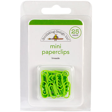 Doodlebug Mini Paperclips 25/Pkg - Limeade