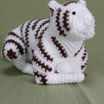 White tiger amigurumi / ホワイトタイガーのあみぐるみ