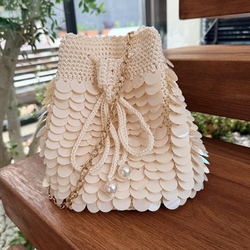 Luna Sequin Bucket Bag