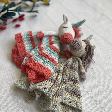 Unicorn Lovey Security Blanket