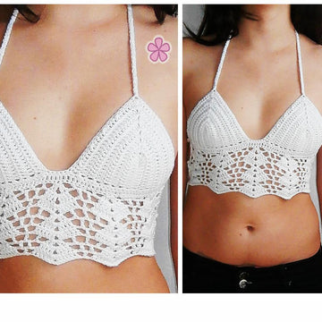 Three Lacy Tops and Fringed Top Crochet Pattern Pack_ PCT2