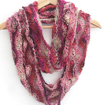 Flowery Infinity Scarf