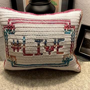 #Live Mosaic Pillow