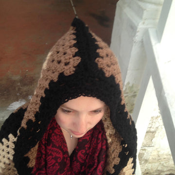 Granny Square Hooded Afghan