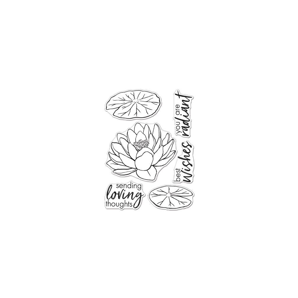 Hero Arts Clear Stamps 3"X4" - Hero Florals Lotus