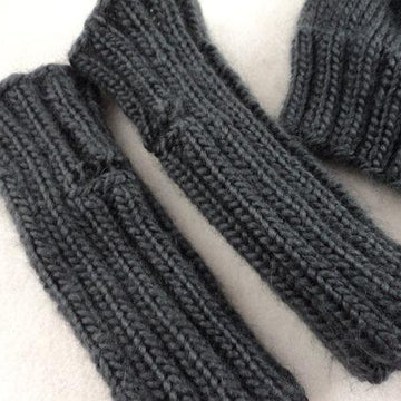 Fingerless Gloves and Two Tone Hat
