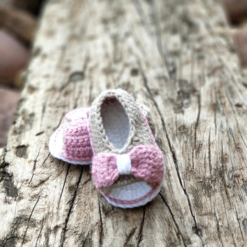 Peep toe baby sandal - baby bootie pattern