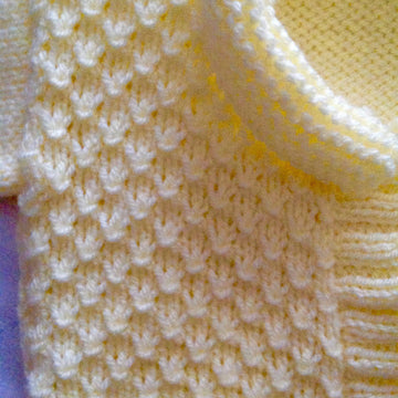 Lemon Cardigan and Beanie hat set