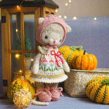 Knitting Toy Clothes Pattern - Baby Summer for 10in/25cm toys