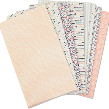 Sizzix Fabric Pieces 21.625"X17.75" 8/Pkg - Assorted Prints