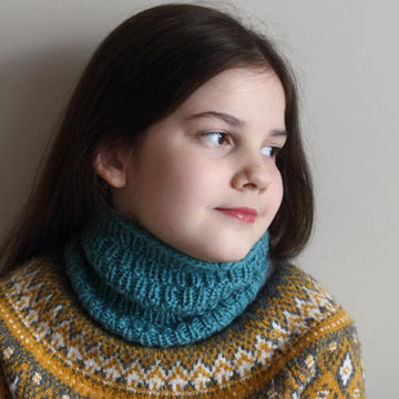 Peregrine Cowl for Aran yarn
