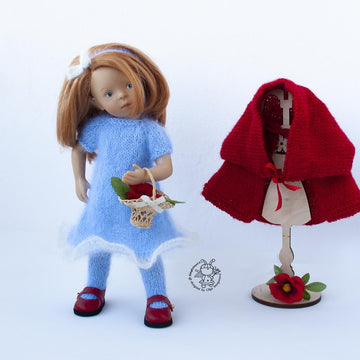 Outfit Red and blue for 13" dolls