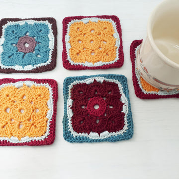 Square Flower Coaster