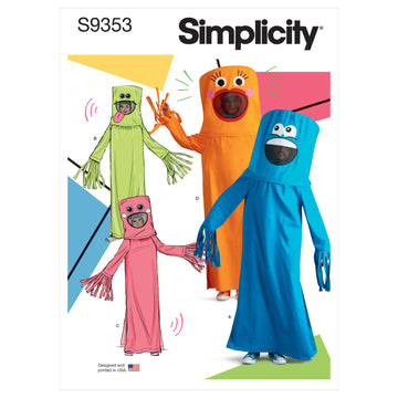 Simplicity Adult Costume S9353 - Sewing Pattern
