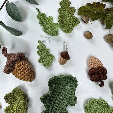 Acorn and Oak Leaf Earrings