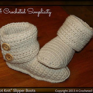 "Knot Knit" Slipper Boots