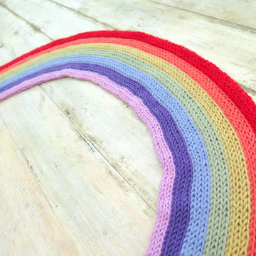 Vertical Stripe Scarves "The End of the Rainbow"
