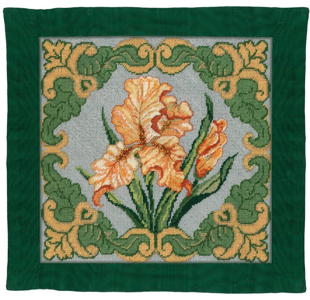 McG Textiles Golden Iris Counted Needlepoint Kit