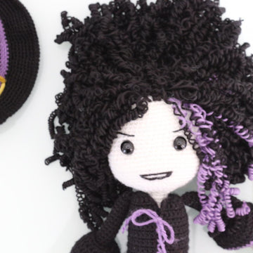 Dark Witch Halloween Doll