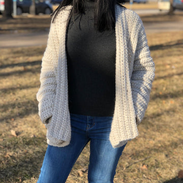 Crochet buttoned sweater