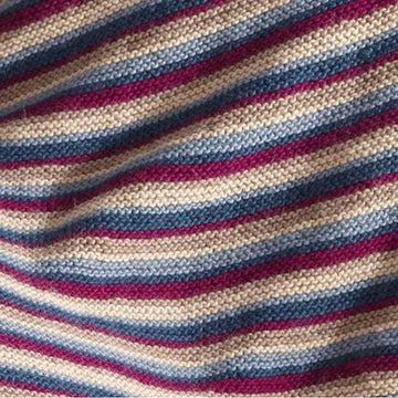 614 Beach Rose Blanket - Knitting Pattern for Home in Valley Yarns Berkshire