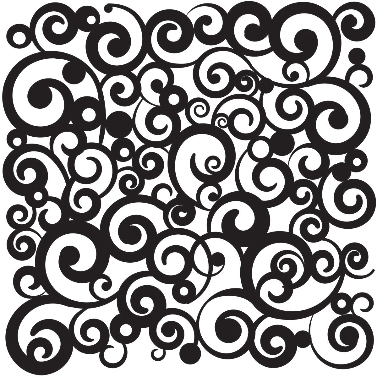 The Crafter's Workshop Crafter's Workshop Template 12"X12" - Cosmic Swirl