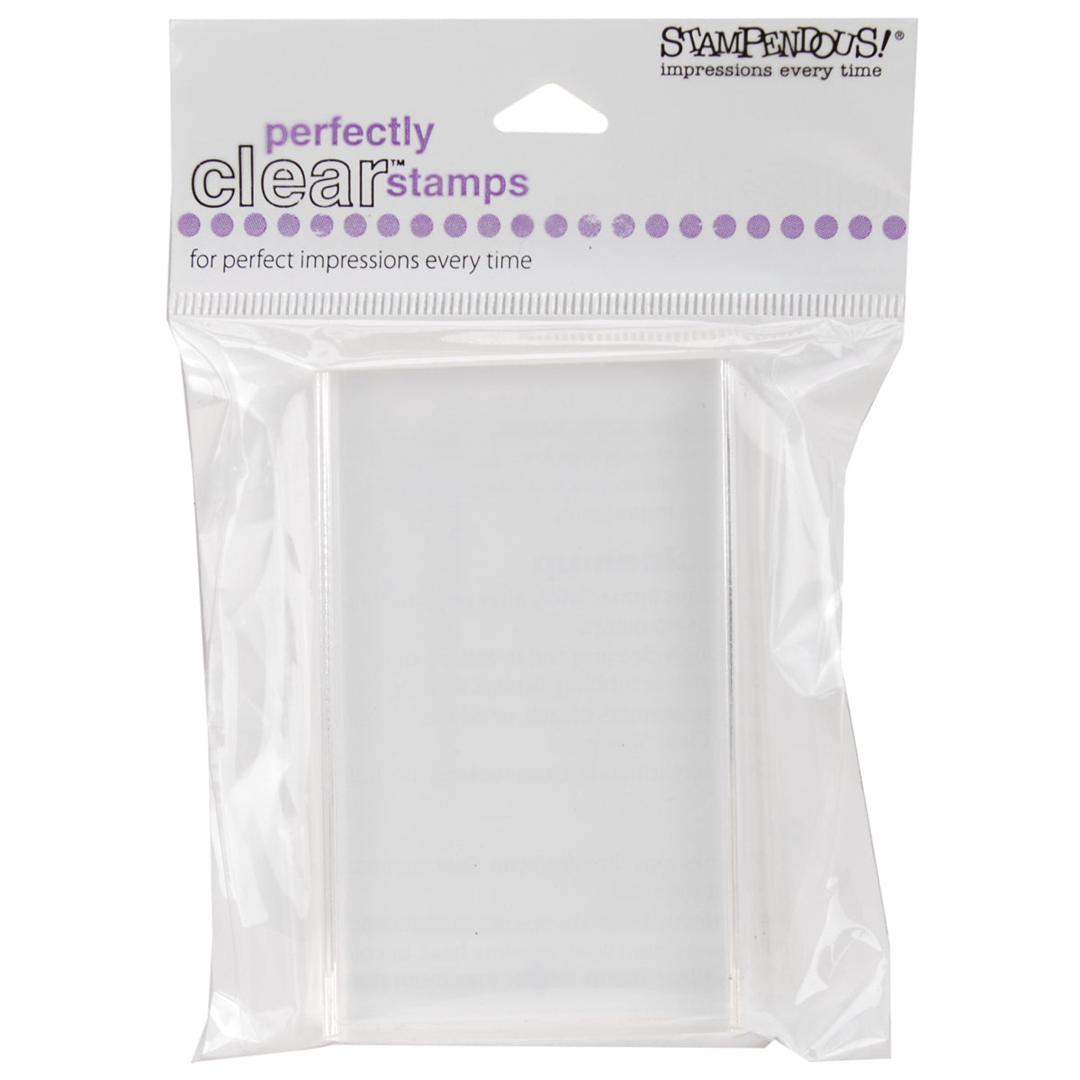 Stampendous Perfectly Clear Stamp Block - 2.25"X3.5"